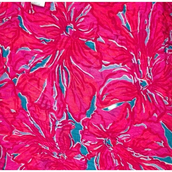Lilly Pulitzer Pink Hibiscus Infinity Scarf - Picture 3 of 3